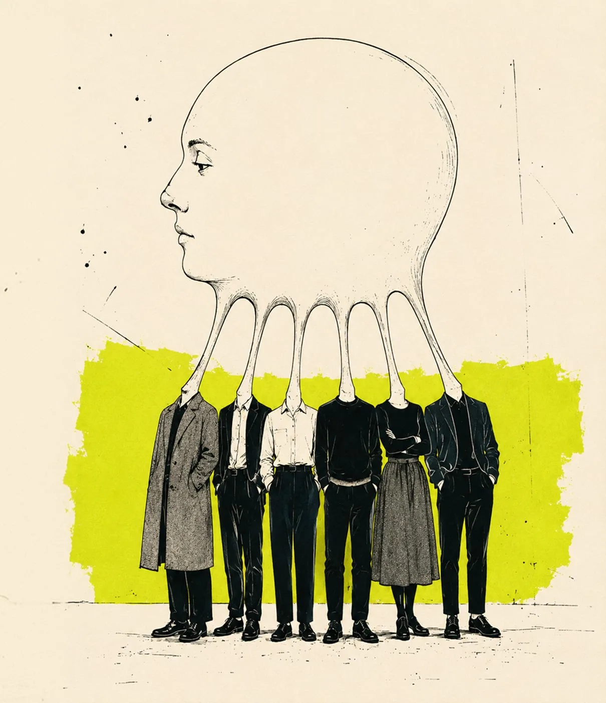 Люди Dementor Club, объединённые одной большой головой