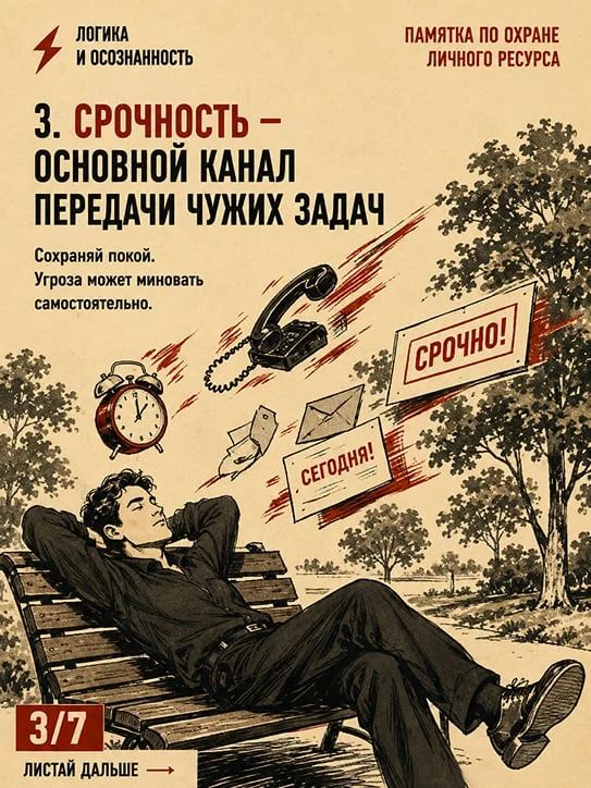 Кадр 4 из 8 серии Памятка по охране личного ресурса